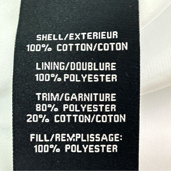 NWT 7 For All Mankind Women's Small Quilted Floral Jacket Light Blue White Red - Picture 10 of 11